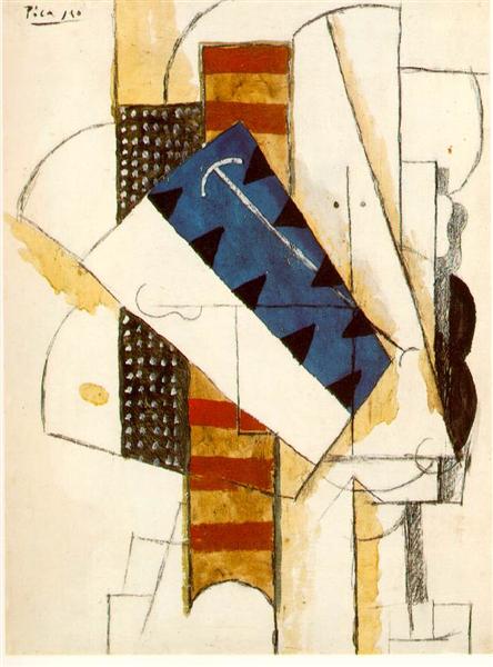 Pablo Picasso Oil Painting Head Of A Man Tete D'Homme Cubism